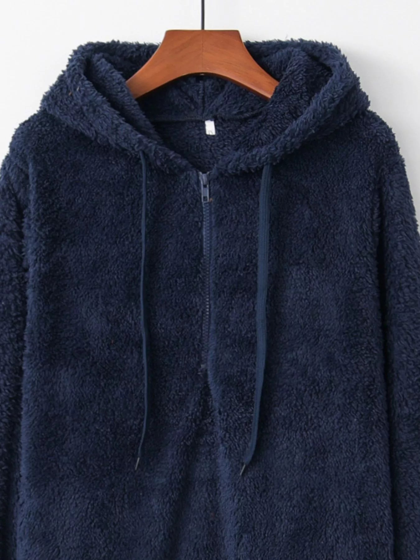 Womens Fleece Hoodie Half Zip Drawstring Hood Soft Top S-4XL a465798b-ee77-43c5-b04f-7e9dbf71c627-Max-Origin Trendsi