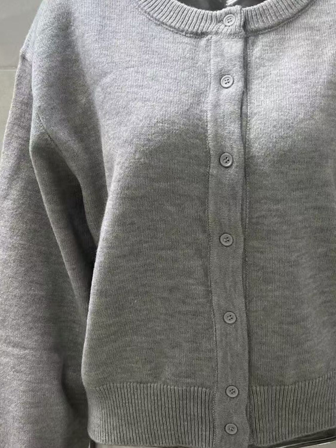 Women Knit Cardigans Soft Solid Button Down Long Sleeve Casual Sweaters a49e5dc6-0d58-444b-9f6c-2727e87720b7-Max Trendsi