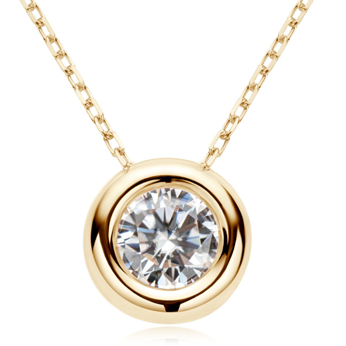 1 Carat Moissanite Necklace 925 Sterling Silver 18K gold-plated Pendant a51e064b-21d7-4e68-9c60-3e2bf1f9a78b-Max Trendsi