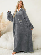 Hooded Lounge Dress Oversized Soft Pocketed Contrast Long Sleeve a55c7daf-43f7-4723-8810-2c8b8e5c9e3b-Max Trendsi