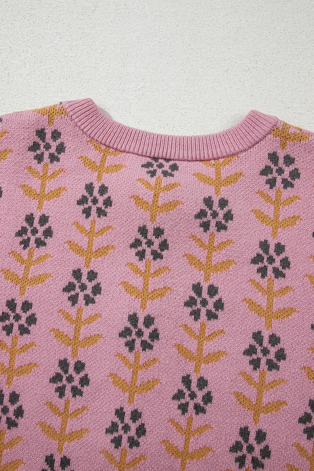 Women's Knit Cardigan Floral Button-Up Long Sleeve Knitwear a5830b24-958d-4c61-8aa7-4112b894a7a3-Max-Origin Trendsi