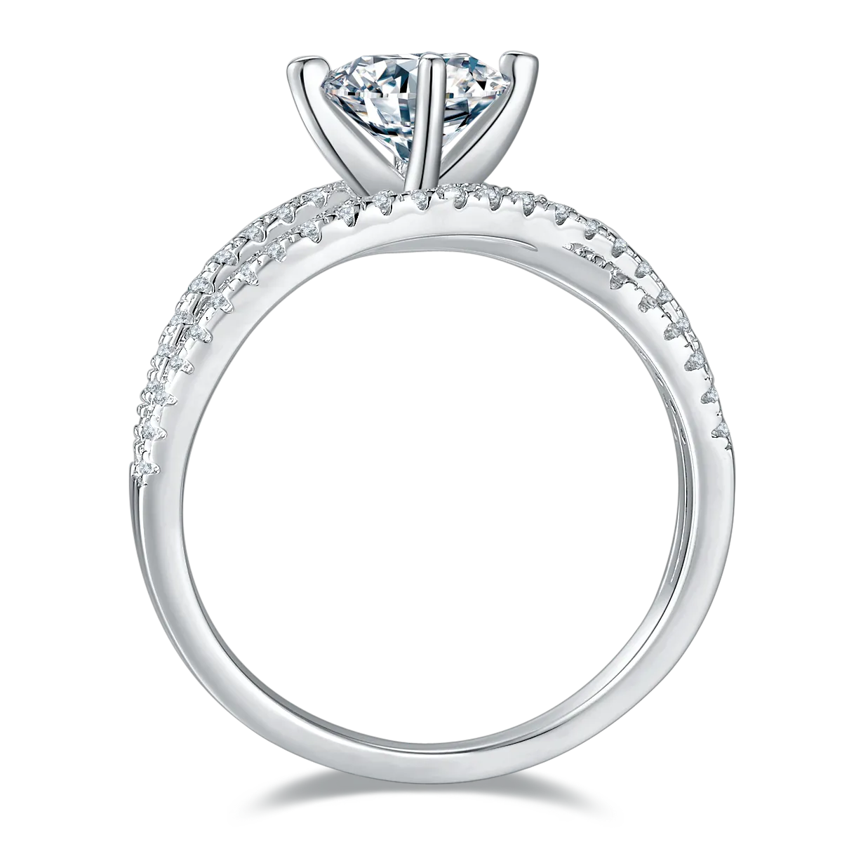 Silver Ring 1 Carat Moissanite Stone 925 Sterling Cross Twist Jewelry a5c9b491-a929-4c03-8782-a5bedb06ea14-Max-Origin Trendsi
