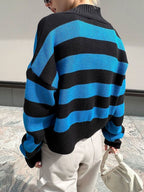 Women Cardigan Striped V Neck Button Down Long Sleeve Soft Acrylic Sweater a5d9be36-d21a-44cb-9b31-6ad09f7909e0-Max Trendsi