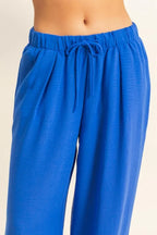 HYFVE Pants Wide Leg Blue Elasticized Waist a5e5b003100f49348fea3f5cc4f17634-Max-Origin Trendsi