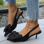 Women's Toe Pumps Slingback Pointed Bow Leopard Pu Leather Shoes a605843611c148f8b3600d3ac58e56af-Max-Origin Trendsi