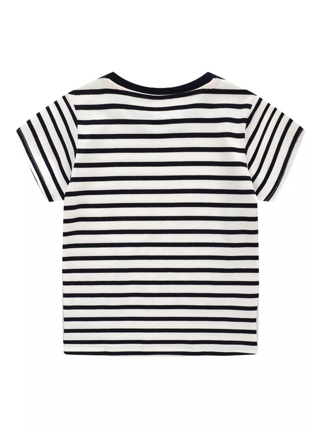 Children's Embroidered Striped Round Neck T-Shirt a662a18bb9a548c4ba0f75e40e8a36aa-Max-Origin Trendsi