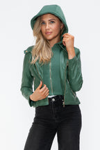 Snobbish Faux Leather Women Jacket Zip Hooded Pocketed Green Basic a672a4ba-d6d2-40a2-9ad2-6c222dfbc8d7-Max_676f2df2-4ea9-44f5-a915-22f8e763d415 Trendsi
