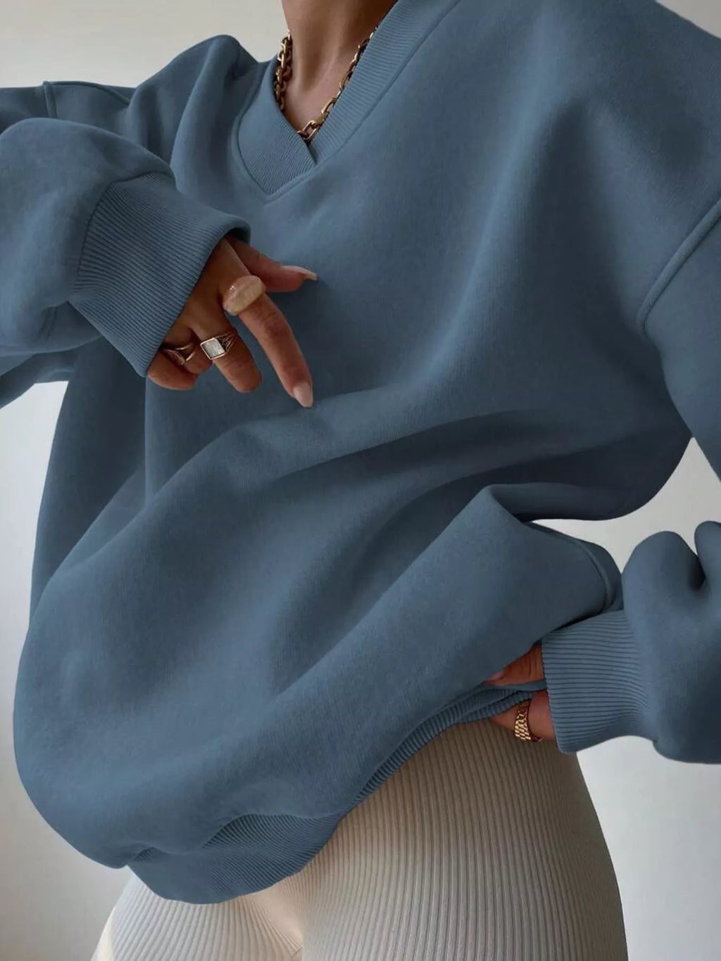 Women's Sweatshirt Dropped Shoulder Long Sleeve Oversized Pullover a69d5b5a010c4121ab4d30f7efec2983-Max-Origin Trendsi