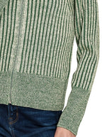 Zenana Womens Cardigan Dark Green Ribbed Two Tone Zip Up Sweater a6ce674d-cce4-4e94-9765-3c62619b8180-Max-Origin Trendsi