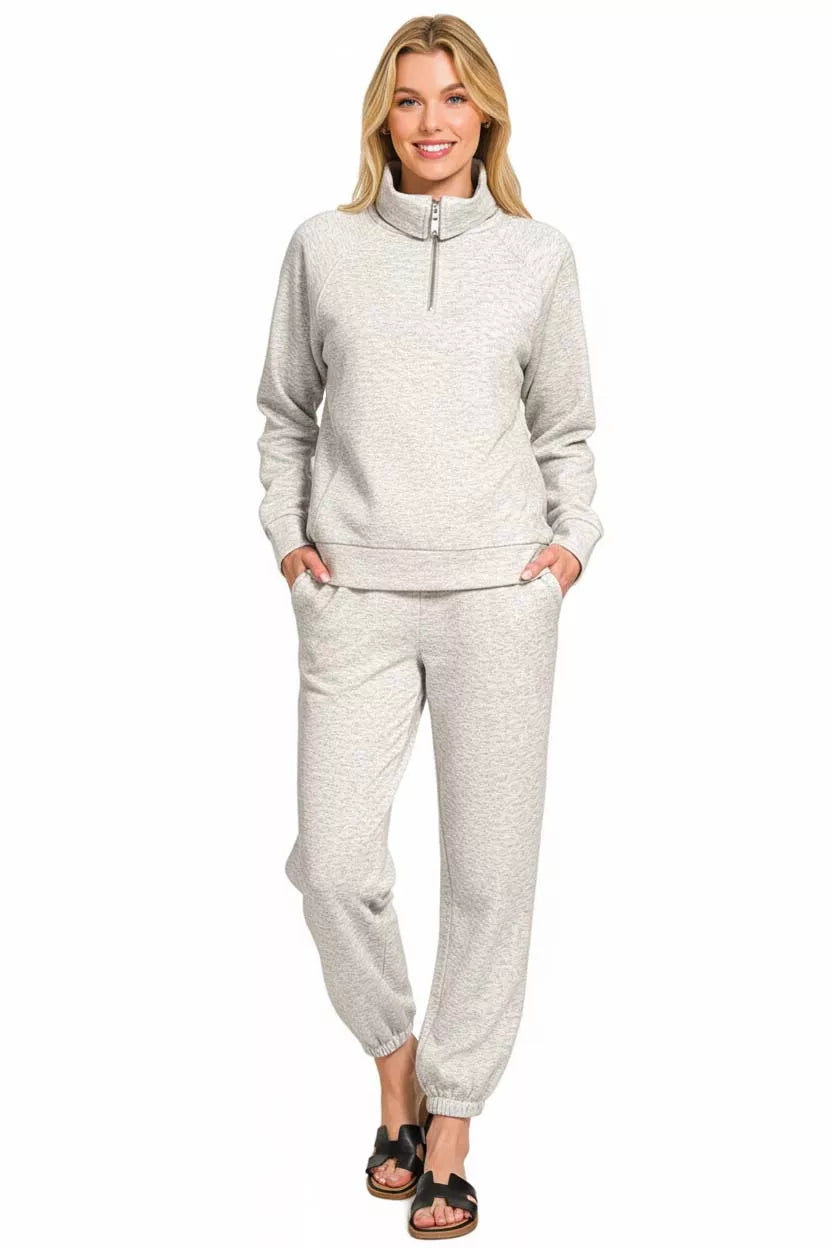 Zenana Scuba Half Zip Sweatshirts and Joggers Set a6d55427-2181-4e0e-85ce-a9bd26720f8c-Max-Origin Trendsi