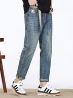 Men's Jeans Distressed Straight Leg Light Blue Denim Washed Pants a7164684-eeea-4e56-927b-7606410e4832-Max-Origin Trendsi