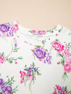 Women's Lounge Set Floral Print Round Neck Top and Drawstring Pants 2 Pcs a7276a4b92ef4fe58661e2a810982ee5-Max-Origin Trendsi