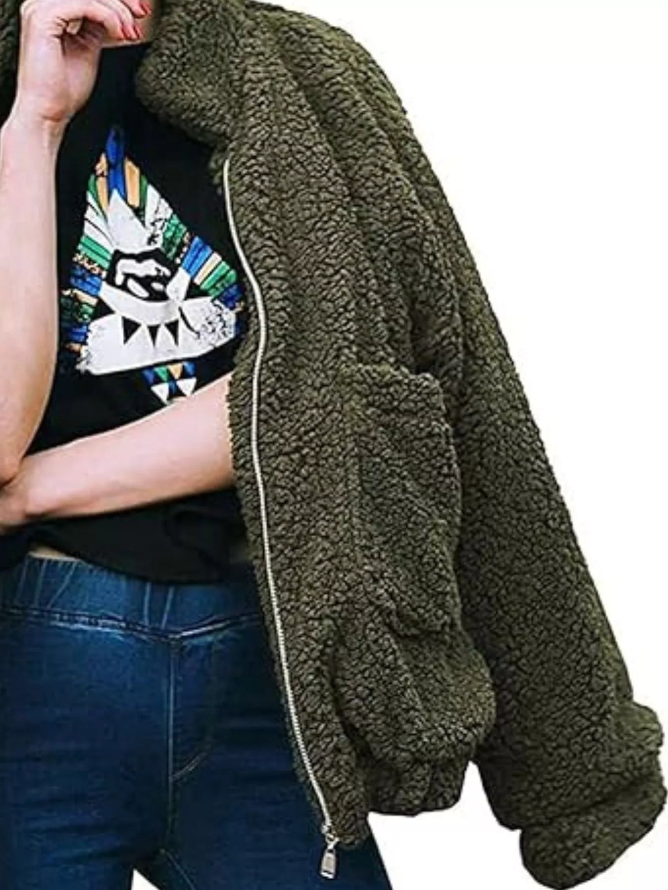 Womens Fleece Jacket Cozy Soft Zip Up Plus Sizes S-3XL a7403112-61f7-49bc-89c3-e9a6f508ecab-Max-Origin Trendsi