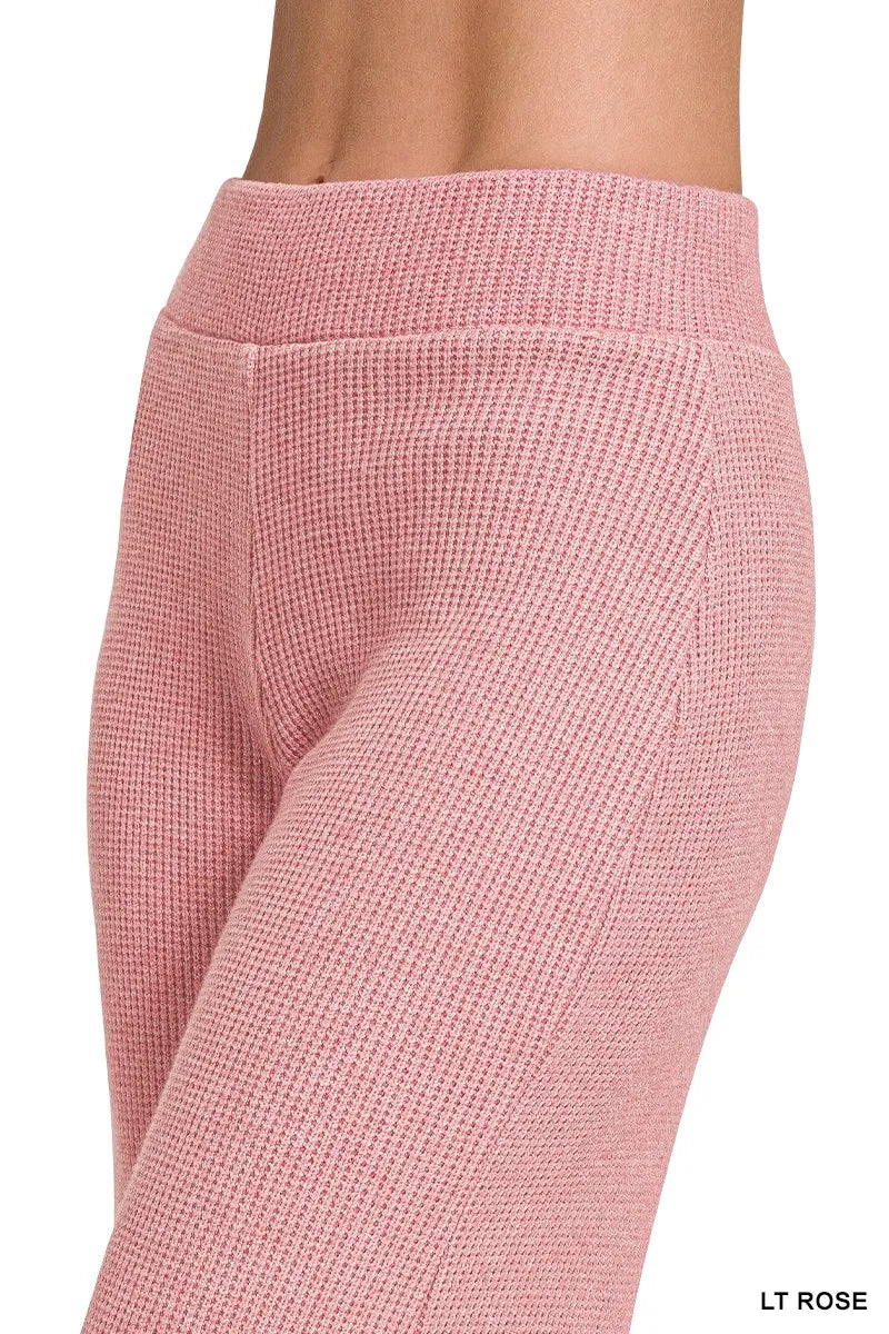 Zenana Sweater Set Light Rose Knit Boxy Top Short Sleeve & Long Pants 2 Pcs a781a75a0c374a9bb50fa60c5b4616be-Max-Origin Trendsi