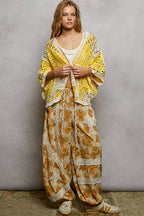 POL Crochet Cardigan Yellow Multi Open Front with Scalloped Edge a793ee60-7efd-4713-91d5-8c51502a60e9-Max-Origin Trendsi