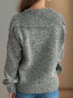 Collared Neck Long Sleeve Sweater a79e1d82-d67b-4bb1-8547-83085f3779e6-Max Trendsi
