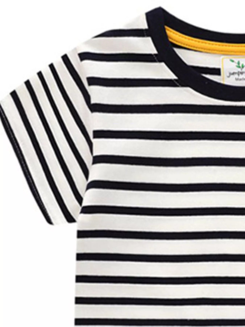 Children's Embroidered Striped Round Neck T-Shirt a7af7b0c-ca1d-4911-83d1-bdece84db457-Max-Origin Trendsi