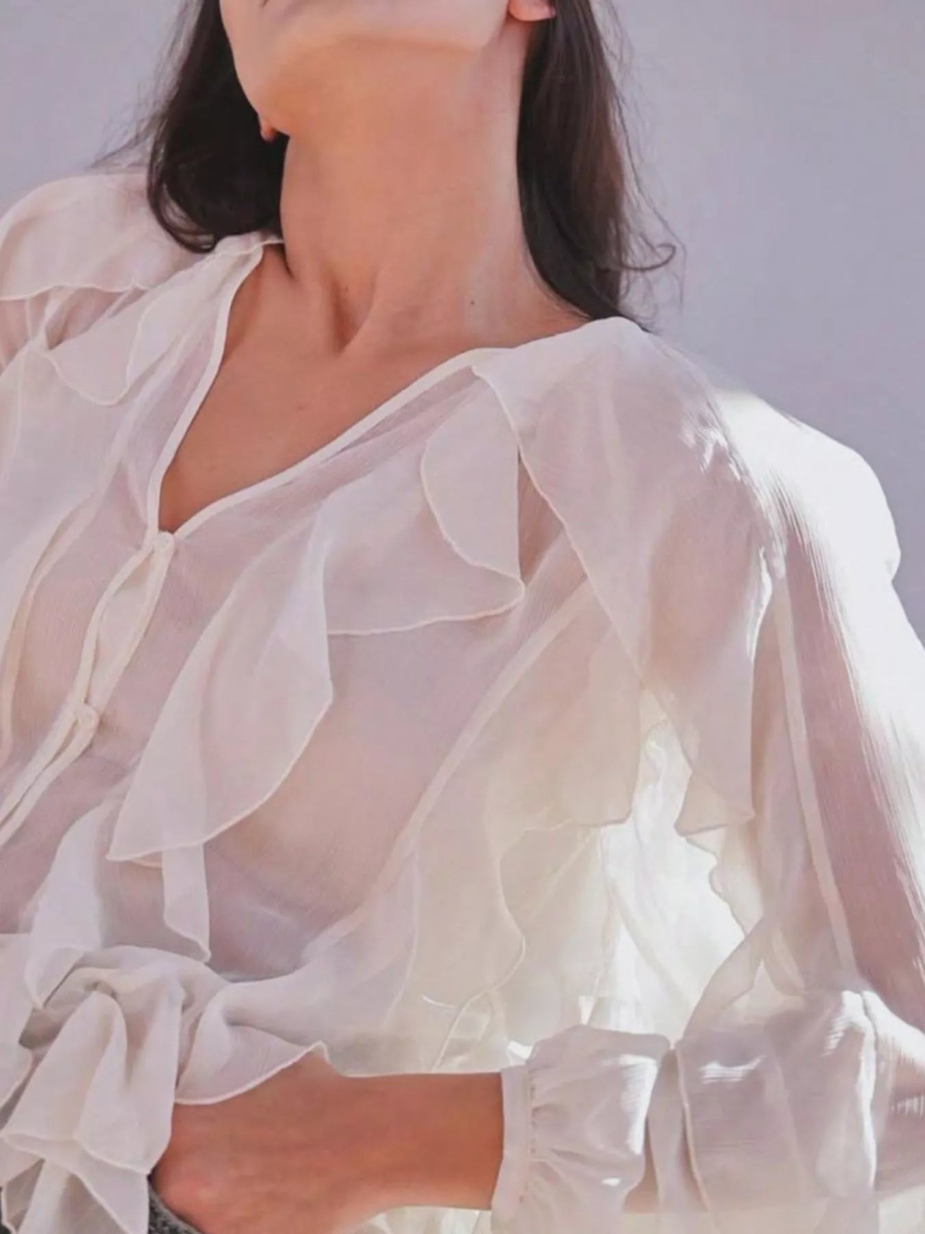 Womens Blouse Ruffled Layered Sheer Long Sleeve Top a7b2cc60-ff0c-41b2-9e56-1b18bcb28219-Max-Origin Trendsi