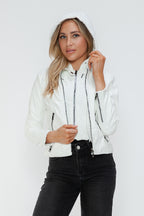 Snobbish Faux Leather Women White Zip Pockets Hooded Basic Jacket a7da3a80-3910-4593-b6c9-674794717d8b-Max_a27f6932-990a-4e51-9b01-b44407eed3f1 Trendsi