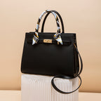 Top Handle Leather Handbag - Stylish and Versatile Medium Bag