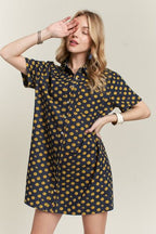 ADORA Floral Denim Shirt Mini Dress Short Sleeve Pocketed a8882b29-48ce-47a6-88fd-6de04f4374b4-Min Trendsi