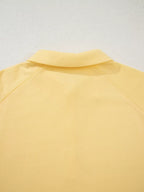 Women's Outfit Set Button Collar Drop Shoulder Top and Shorts 2pcs Set Yellow a8936b56a9c54bce8b6c3db4bc3da5ad-Max-Origin Trendsi