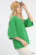 Umgee Ribbed Knit Top with Contrast Trim a8a6ebb8-e776-4495-a138-7c4babb3557a-Max-Origin Trendsi