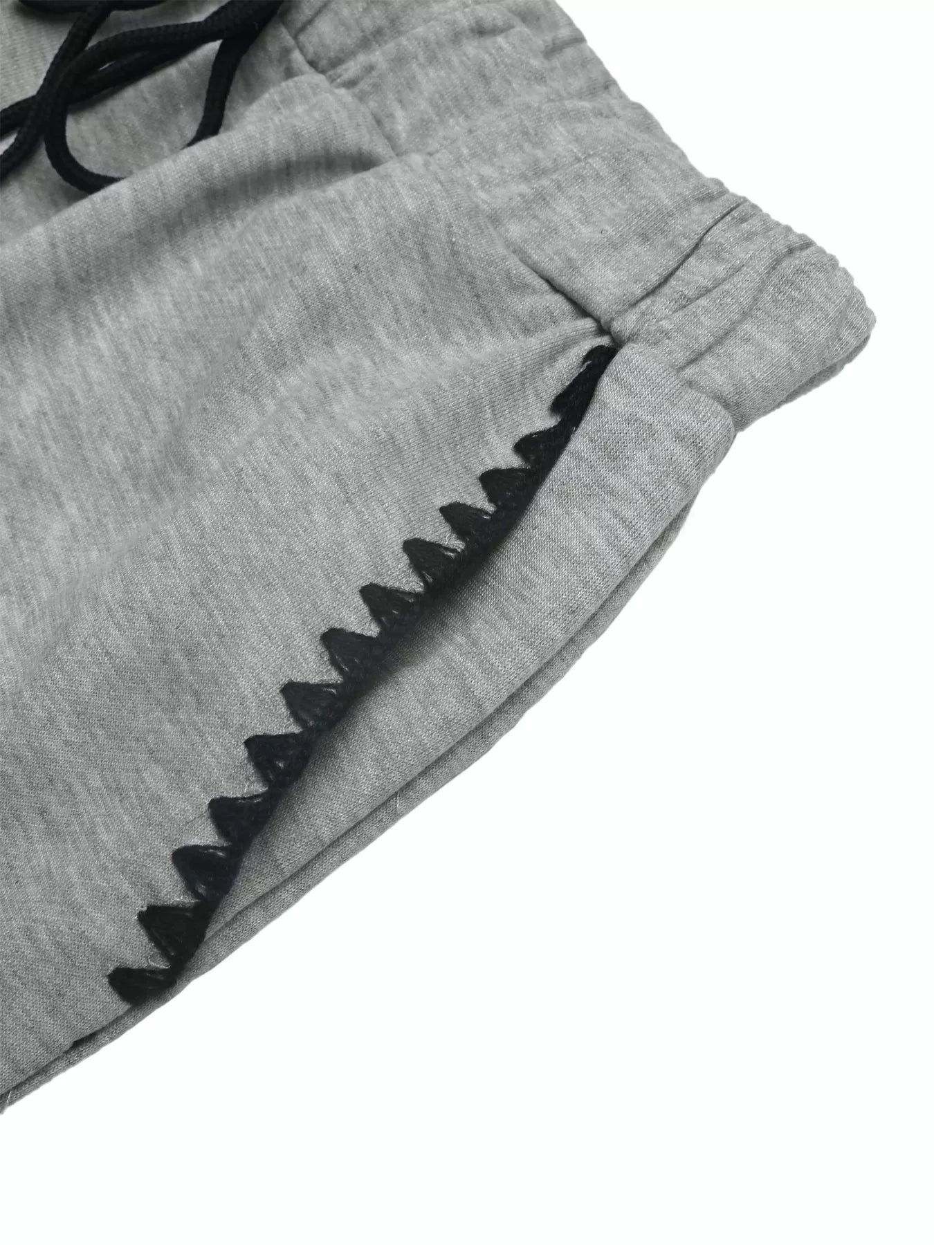 Women's Pants Cotton Gray Wide-Leg Drawstring Pocketed with Trim Joggers a8b64503ac4244a5b4335055a8b8cbe4-Max-Origin Trendsi