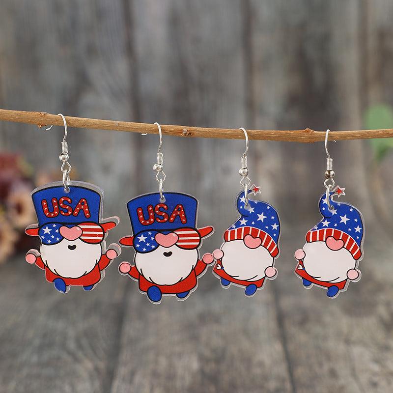Earrings 2 Pair USA Acrylic Gnome Drop Dangle Earrings a8c57e45-78cb-4ee0-9971-38528d511b53-Max Trendsi