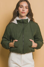 Love Tree Jacket Zip Up Cropped Hunter Hooded Sherpa Reversible Hunter a8f38f8a-a6fc-4619-a2f2-934aaaffbbe9-Max Trendsi