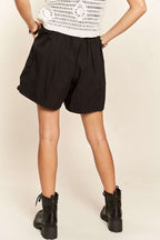 ADORA Drawstring Shorts Black Cotton with Pockets a961f2a2-f298-4bff-b953-9c74b26770ee-Min Trendsi