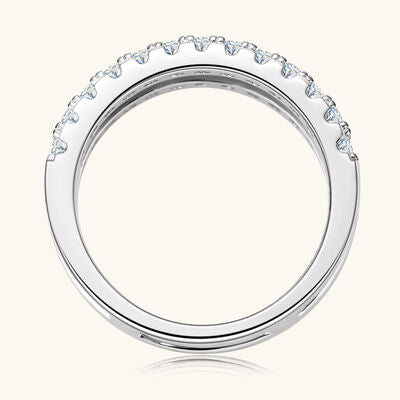 Double Layered Ring Moissanite Stone 925 Sterling Silver 18K gold-plated Jewelry a9d5eb3e-8d10-4f66-99b1-fe676e494117-Min Trendsi