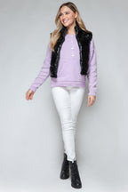 Shiny Quilted Vest Snobbish Zip Up Turtleneck Sleeveless Outwear aa0c2890-560b-4795-8eab-ed4b90d55018-Max Trendsi