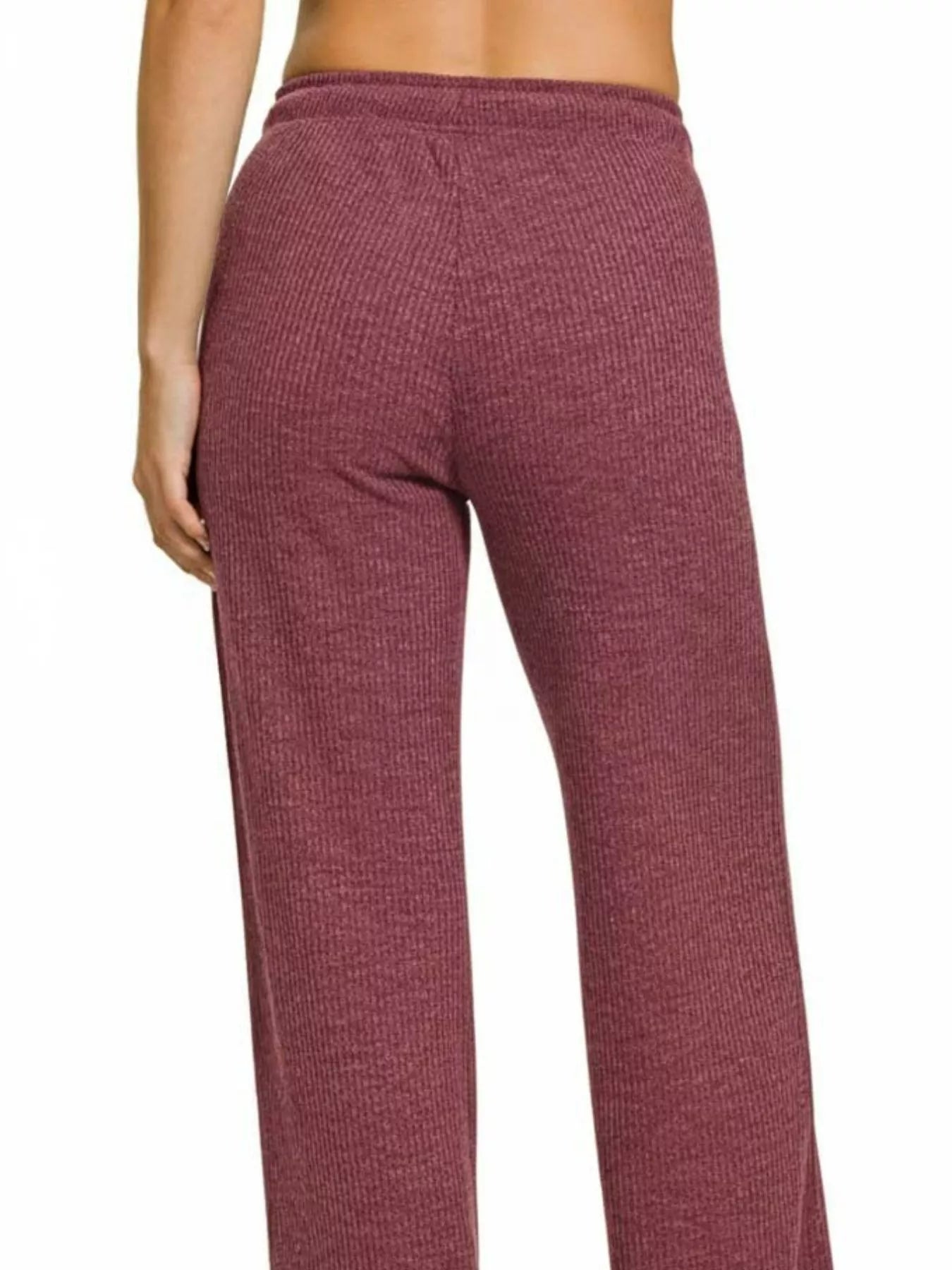 Zenana Women's Lounge Pants Cozy Ribbed Drawstring Joggers Pants aacbe218-cdfc-4765-b0fe-b4d878efa9a8-Max-Origin Trendsi