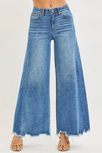 RISEN Ankle Wide Jeans Womens High Rise Medium Wash Denim Pants ab0e1413-8d15-4e62-994f-0e0bafac5e91-Max-Origin Trendsi