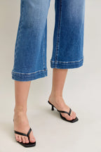 Judy Blue Womens Jeans Crop Wide Leg Mid Rise Denim Pants ab30f933c56b4799a575941b602176a3-Max-Origin Trendsi