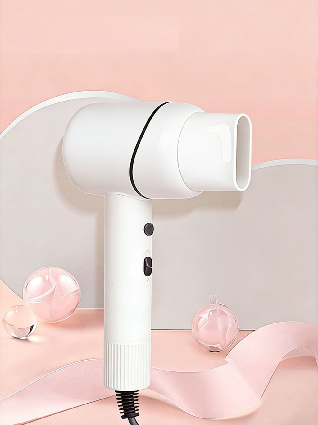 Adjustable Temperature Household Hair Dryer with Multi-Speed Settings, ABS Material, 1-Piece
