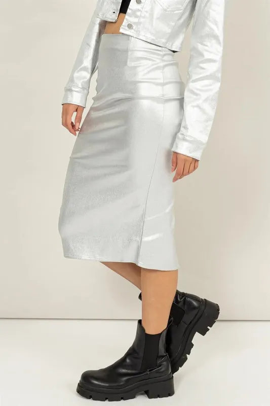 HYFVE Shimmer Midi Skirt