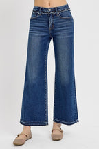Women's Bootcut Jeans - Dark Wash Tummy Control RISEN USA Denim Pants ab77f3dd-c8db-4bdf-a5ca-4455b7e607dc-Max Trendsi