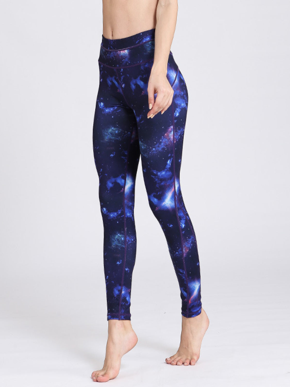 Active Leggings Tie-Dye Printed High Waist Colorful Highly stretchy Navy abe979d9-f7a7-4601-a662-07427aa83118-Max Trendsi