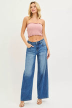 RISEN Womens Baggy Jeans Slouchy Medium Wash with Pockets abfbd88e-149c-4d82-aff5-037cb155b48e-Max-Origin Trendsi