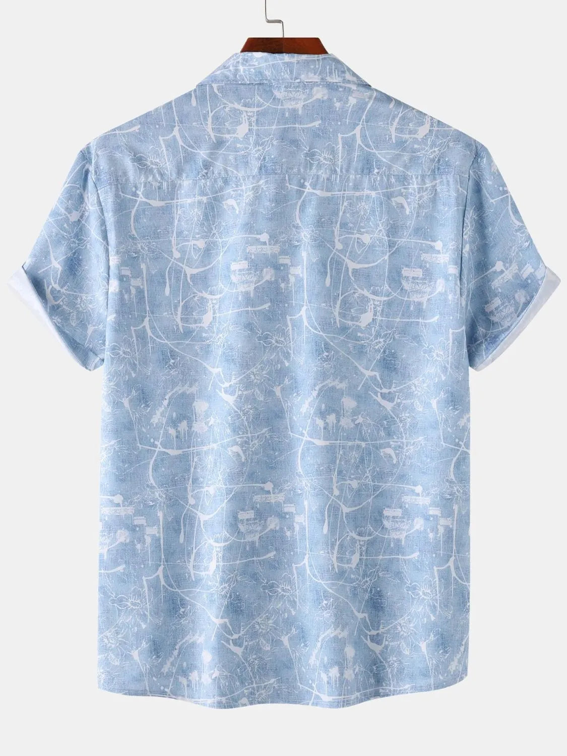 Men's Shirt Abstract Printed Lightweight Short Sleeve Casual Short Sleeve Top ac491b0f-d6cc-42b8-bccc-ae034fbfd2e3-Max-Origin Trendsi