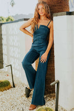 Denim Jumpsuit Spaghetti Strap Wide Leg Dark Washed Overall ac4c82e6-a6c4-4b6f-9e9f-1d353e8fdd31-Max-Origin Trendsi