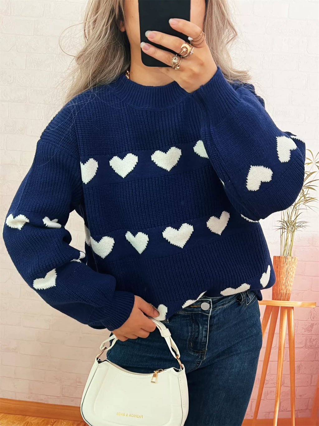 Women's Sweater Heart Pattern Dropped Shoulder Long Sleeve Puulover ac5651d50a6d4c94bbd96d5bedbbf871-Max-Origin Trendsi