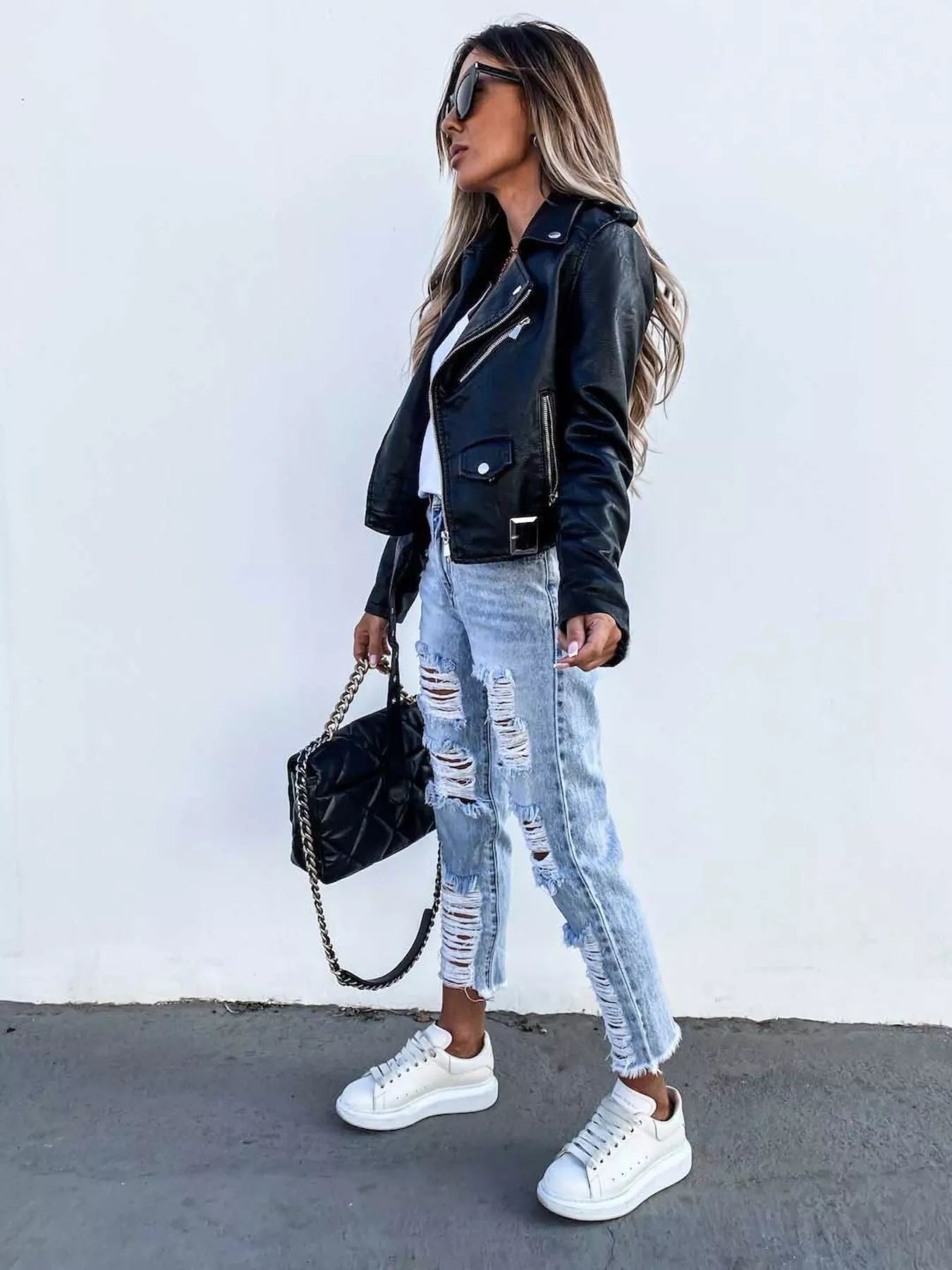 Women's Pu Leather Motorcycle Biker Jacket Zip Up Pocketed Outwear ac57fd84e4c14cb590a66a872b933a7c-Max-Origin Trendsi