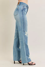 Judy Blue Rigid Magic Star Destroy 90's Straight High Waist Women's Denims ac7122ad04c442bc9899651a5db8c52b-Max-Origin Trendsi