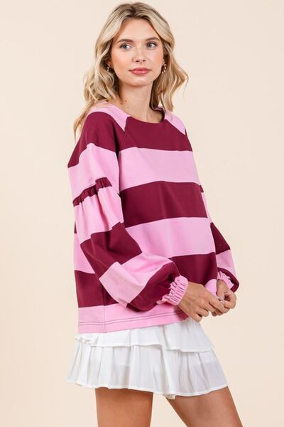 Mittoshop Striped T-Shirt Snap Shoulder Long Sleeve Cotton Top ac78e940-f45f-4a4b-a84d-4400e5e3c444-Min Trendsi