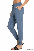 Zenana Cotton Joggers Dusty Blue Womens Drawstring Pants with Pockets aca4cb88-c1bd-4edc-8a10-4bc20c179708-Max-Origin Trendsi