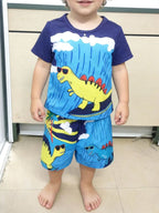 Children's Dinosaur Short Sleeve T-Shirt and Shorts Set