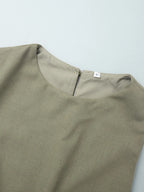 Women's Outfit Set Linen Cotton Round Neck Sleeveless Top and Skirt Set adb6af45b9d245689fd3558ba8495b50-Max-Origin Trendsi